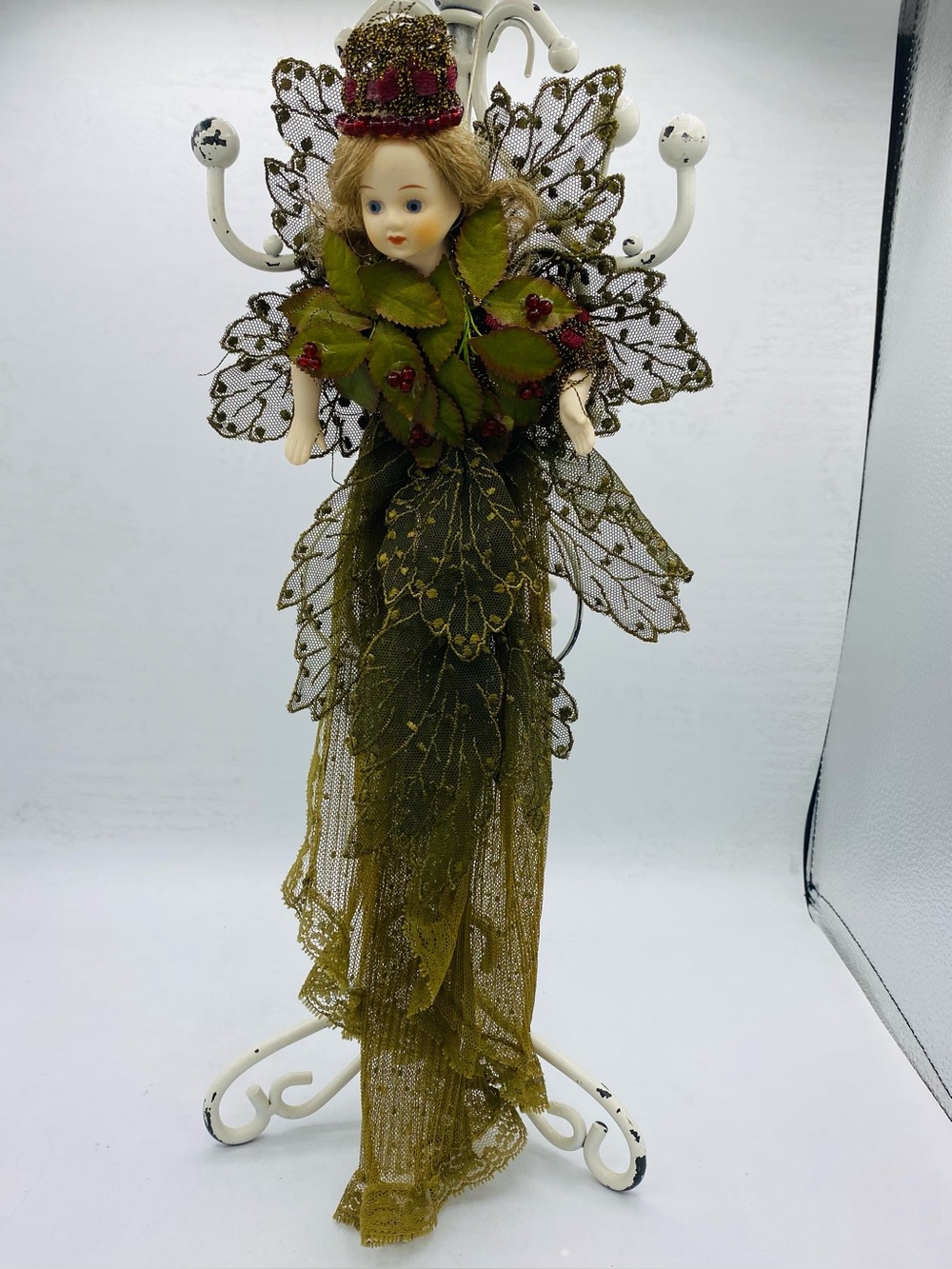 Vintage Louis Nichole 1985 Angel Ornament Ready To Hang Holiday Christmas Decor